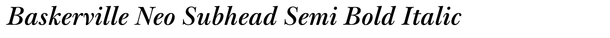 Baskerville Neo Subhead Semi Bold Italic image